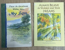 Lot Of 2 Blue Mountain Arts Collection Books- Greatness With You, My Son & ....