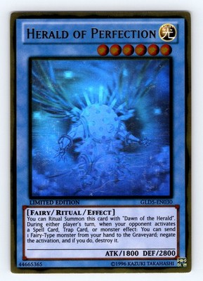 Yugioh Herald of Perfection GLD5-EN030 Gold Ghost Rare - NM  