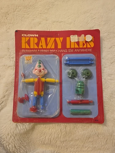 1969 KRAZY IKES CLOWN BUILD-A-FIGURE MOC WHITMAN *READ FOOT BROKE FAST SHIPPING 
