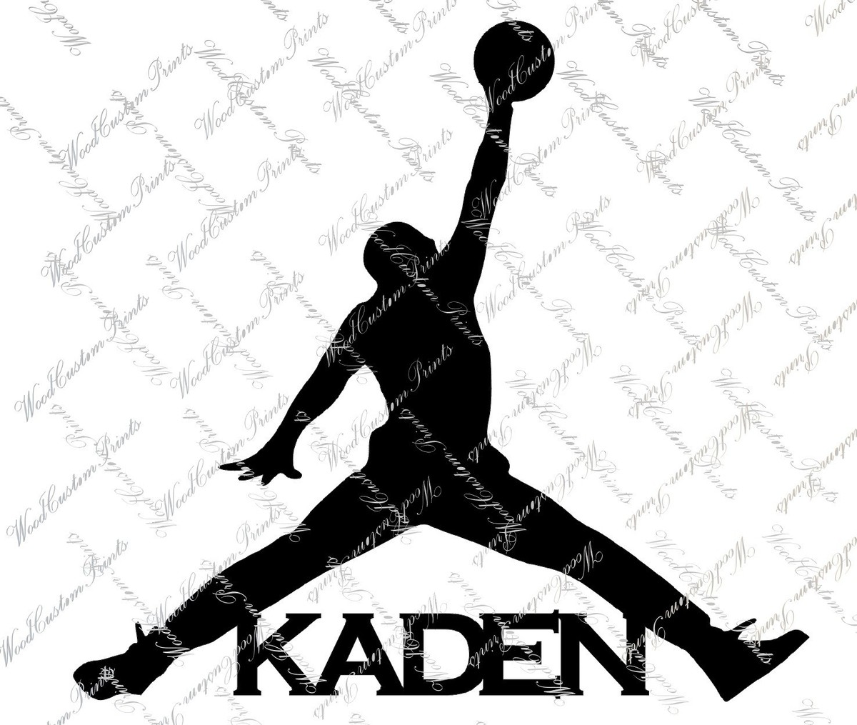 Michael Jordan Jumpman 23 Laser Cut Out Wood Sign Boys Decor