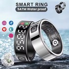 Smart Ring Heart Rate Sleep Heallth Monitor Fitness Waterproof For Android iOS