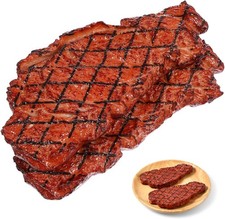 Yardwe 2Pcs Artificial Fake Steak Simulation Food Cooked Roast Brown