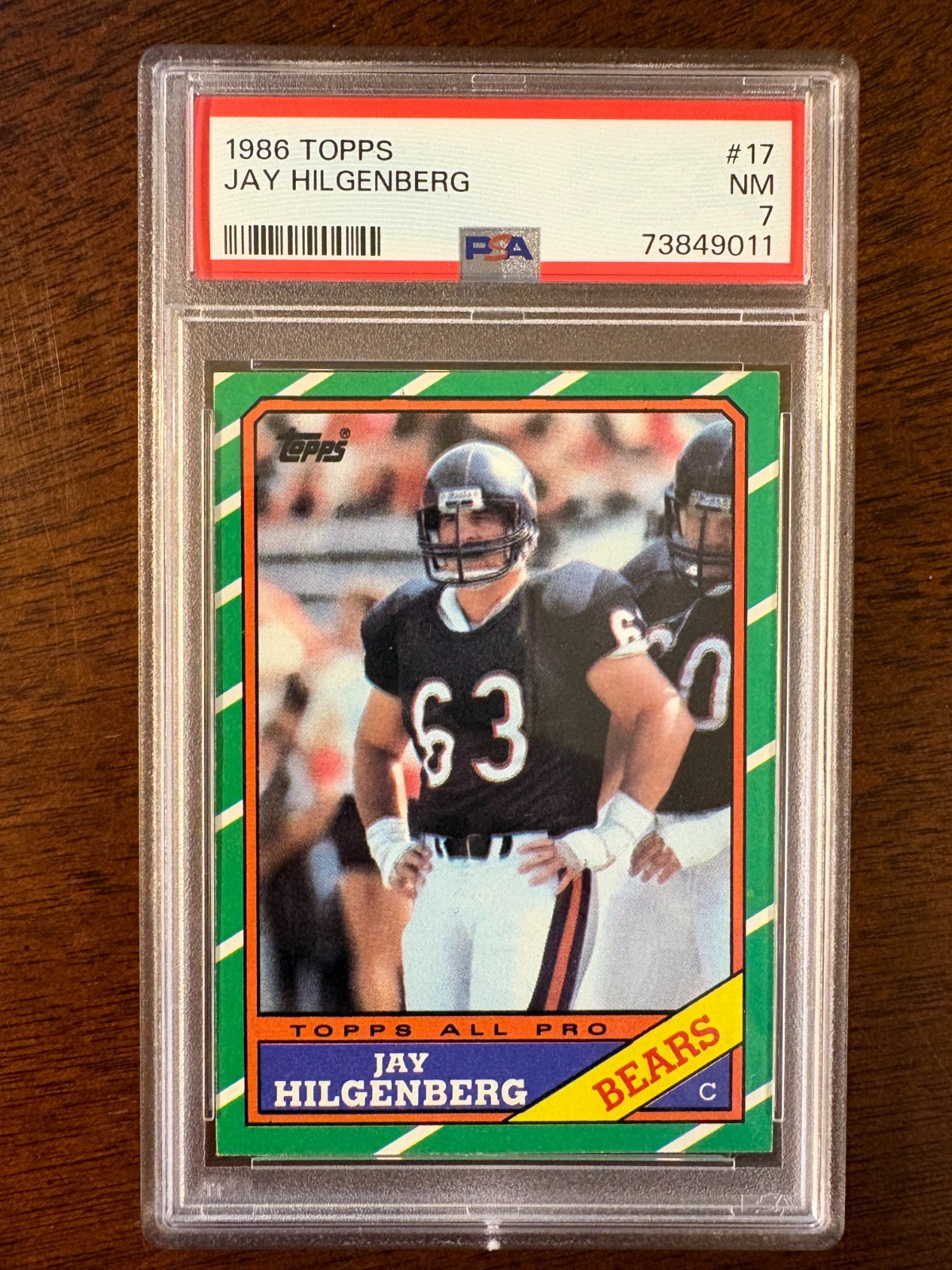 1986 Topps - Jay Hilgenberg #17 (RC)