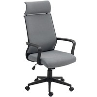 Ergonomischer BüRostuhl HöHenverstellbar Mit Armlehne&KopfstüTze Wippfunktion