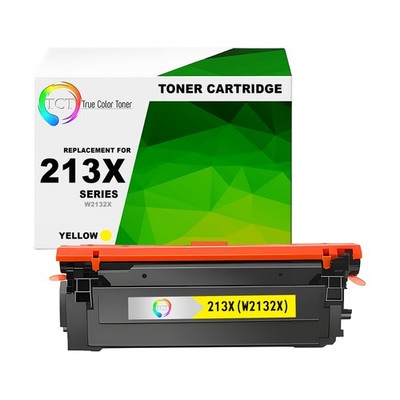 TCT Premium 213X Yellow High Yield Compatible for HP 5700dn 6700 Toner Cartridge