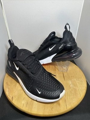 Nike Air Max 270 Mens 10.5 Black White Athletic Casual Sneakers Shoes New