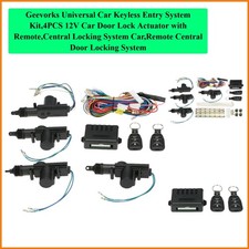 Universal Car Keyless Entry System Kit4pcs 12v Car Door Lock Actuator With R... Universal Car Keyless Entry System Kit4pcs 12v Car Door Lock Actuator With R...