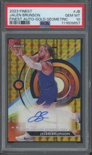 202 Topps Finest Gold Geometric Jalen Brunson 37/50 Auto Gem Mint PSA 10