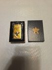 Vintage 1991 Marlboro Longhorn Zippo  Lighter. Solid Brass.In Box.Engraved BJA — photo 1