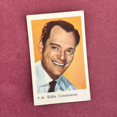Eddie Constantine 1958 Dutch Gum P Set #86 Vintage Trading Card