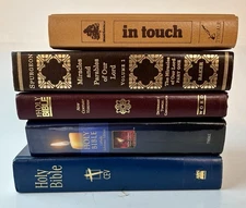 Lot Of 5 Holy Bible ABS Baker Tyndale Word Study Reference Hardcovers VG