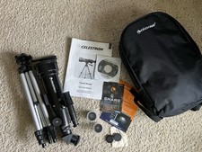 Celestron Portable 70mm Travel Scope Refractor-Black-Model 21035-READ
