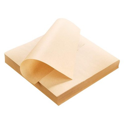 Unbleached Square Parchment Paper Sheets Greaseproof NonStick 500 PCS 5x5 In