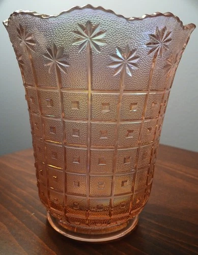 Pink Fenton Glass Vase