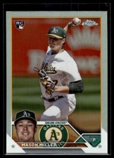 Mason Miller 2023 Topps Chrome Update Rookie Refractor Card #USC129. rookie card picture