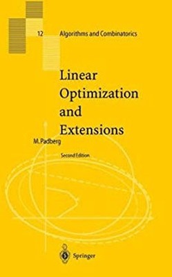 Linear Optimization and Extensions Hardcover Manfred Padberg