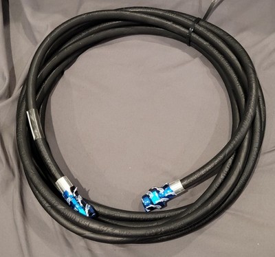 x1 17' Long 15630 Semperit 3000psi Hydraulic Hose 1/4'' New Flare To Male End