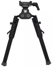 Warne Scope Mounts Bipiede Nero Anodizzato ARCA Interfaccia Testa con Gambe Lite 7922M