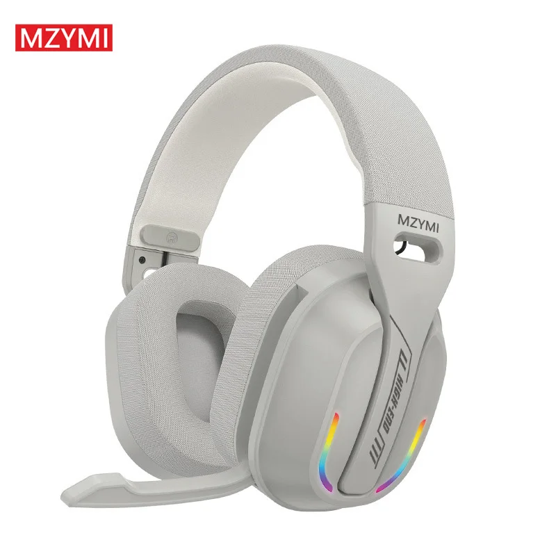 MZYMI B500 RGB Wireless Gaming Headset Foldable Over Ear Low Latency Bass Boost
