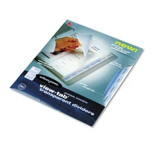 Wilson Jones® View-Tab Transparent Index Dividers 8-Tab CLEAR 455068