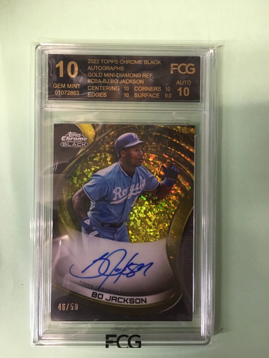 2022 Topps Black Bo Jackson Auto 46/50 FCG 10 | eBay