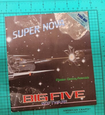 Vintage Computer Manual Super Nova for TRS-80 Radio Shack Tandy 1980