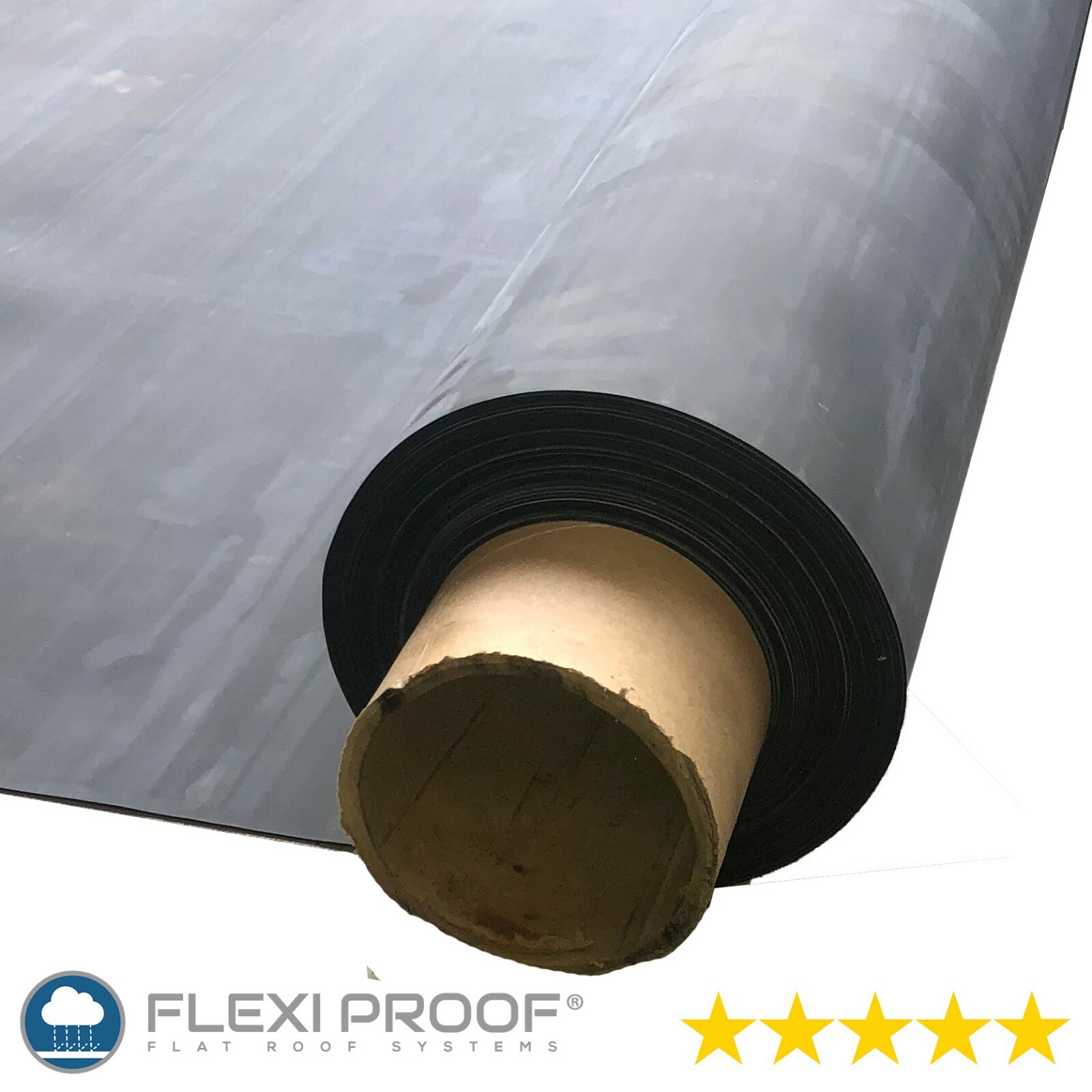 Rubber Roofing Sheet for Flat Roofs FlexiProof EPDM Membrane 1M 6M