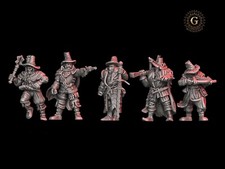 Trench Crusade Compatible New Antioch Grimdark 32mm Witch Hunters Set 2 Wargames