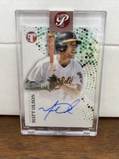 2022 Topps Pristine Matt Olson Encased On Card Auto Autograph - Athletics