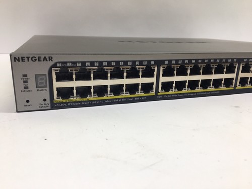 Netgear ProSafe S3300-52X-POE+ 48-Port Gigabit PoE+ Stackable Network Switch - Picture 3 of 13