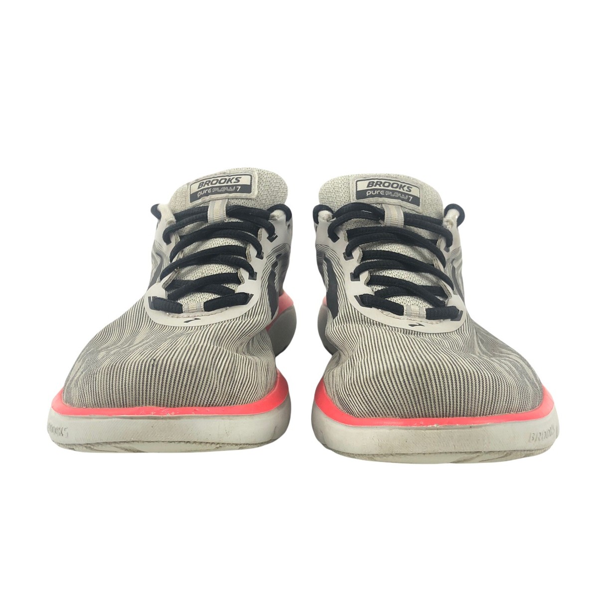 Brooks Pure Flow Grey Pink Athletic Running Shoes 1202621B078