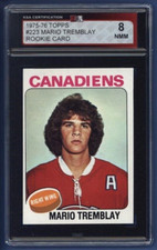 1975-76 Topps #223 MARIO TREMBLAY (rc) KSA 8 NMM Montreal Canadiens HOF *ROOKIE*