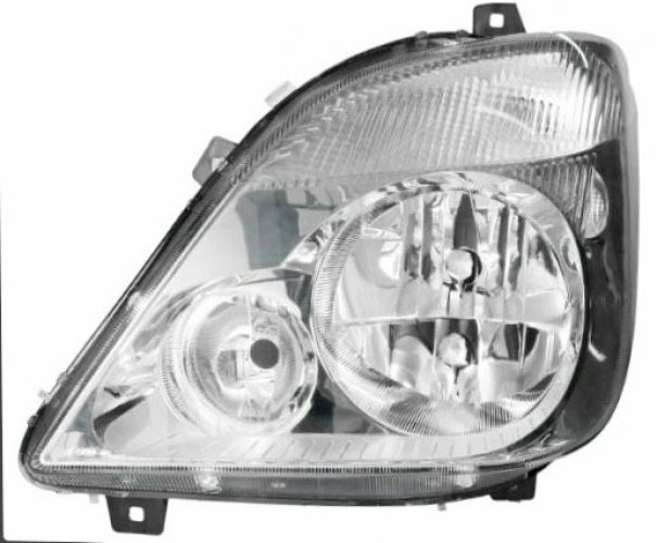 Phare avant gauche Sprinter 06-13 avec optique en polycarbonate anti-jaunissement