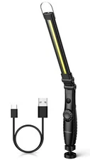 LED Work Light，800 Lumens Foldable Rechargeable Cob Work Light with Magne
