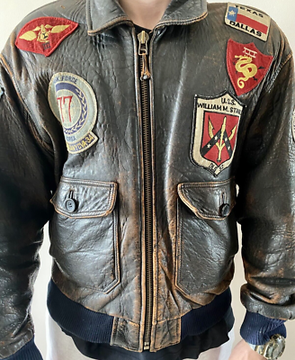 Vintage Sky Boys Limited Leather Flight Jacket Type-1 1980s