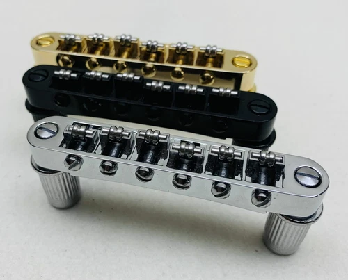 Roller Saddle Tune-O-Matic Bridge w/ M8 Posts for Gibson Les Paul, SG, Gretsch