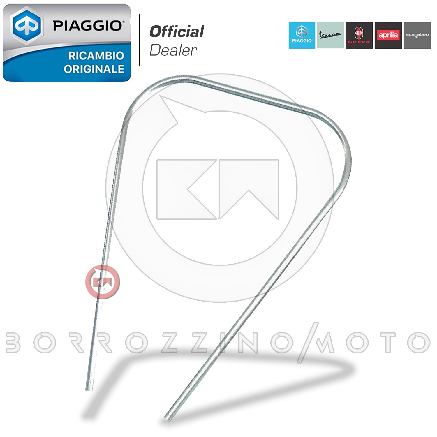 PROFILO BORDO SCUDO IN MERAL PLASTICA CROMATO PER VESPA PX 125 150 200 1° TIPO