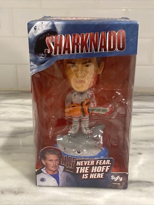 SHARKNADO The Hoff vs Shark David Hasselhoff Bobblehead Syfy Bloody version 7'' 
