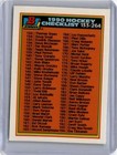 1990 Bowman Tiffany Hockey Checklist 133-264 #264