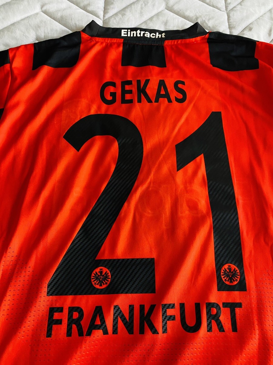 Eintracht Frankfurt長袖 JAKO 背番号11 CHA XL 2007-08 Eintracht Frankfurt Jako 1/4 Zip Polo Shirt - 9/10 - (M)