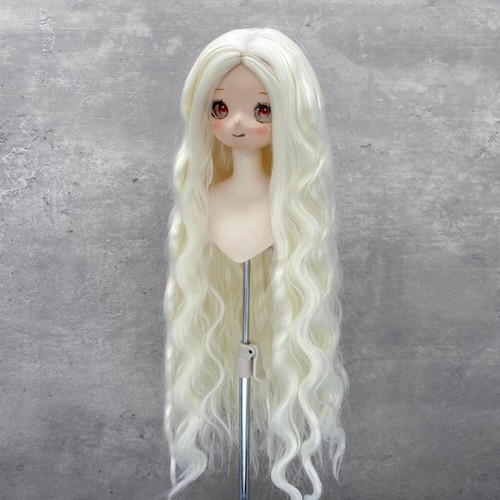 Solid Color Long Curly Wavy Hair BJD Wig for 1/3 1/4 1/6 BJD Dolls Hair Wigs DIY - 第 51/52 張圖片