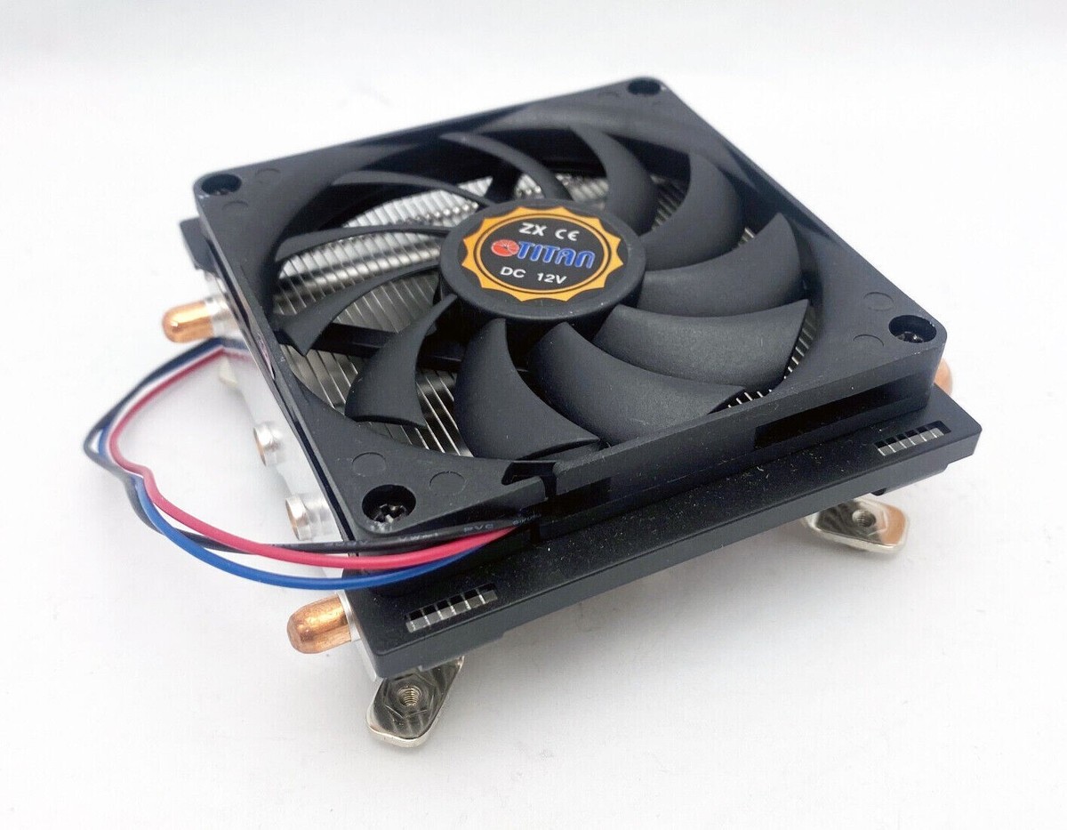 Titan Low Profile 1U/2U PC Intel LGA 775 Copper Base/Heatpipe CPU