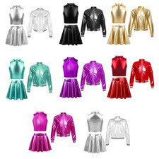 Kids Girl's Jacket Vest And Skirts Exercise Dance Outfit Active Tracksuit Jazz