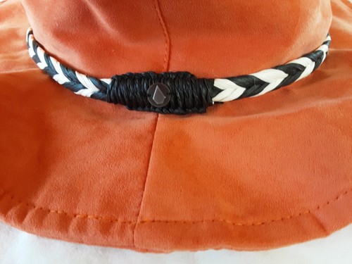 VOLCOM▪︎ADORKABLE BUCKET HAT•ORANGE•BRAID W/ LOGO• NWT• PERFECT! - Picture 2 of 8