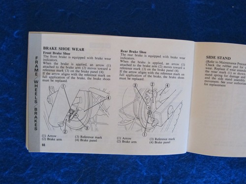 Honda 1990 NX125 Original Factory Owners Manual XLNT F605 - Picture 4 of 5
