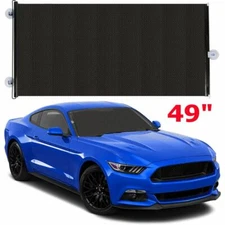 Retractable 49" Car Auto Front Window Sun Shade Shield Cover Roll Curtain Visor