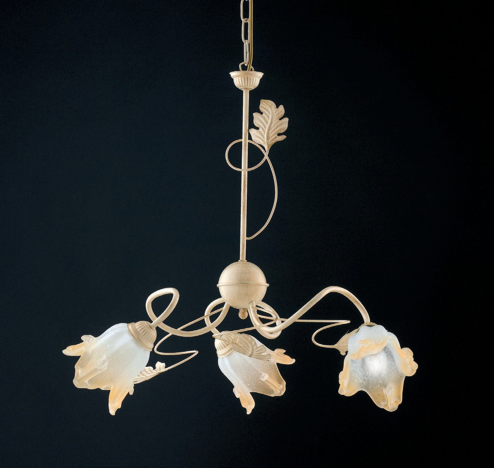 Lampadario classico in ferro battuto 3 luci LGT Girandola