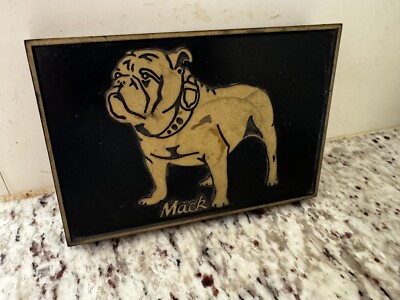 Vintage Mack Truck Bulldog Logo on Plastic Box Top 4”x6” | eBay