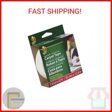Duck Brand Indoor/Outdoor Carpet Tape, 1.41-Inch x 42 Feet, White 286373 