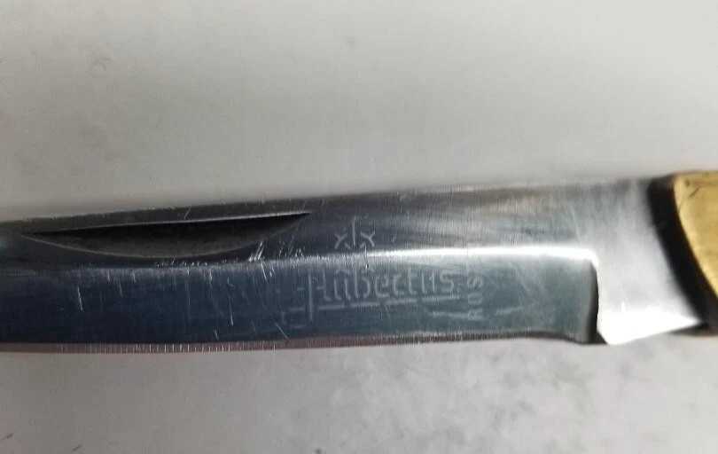 Cuchillo Plegable Alemán Original Hubertus Rostfree De Colección Foto 2 de 4